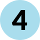 A blue circle with the number four in it.